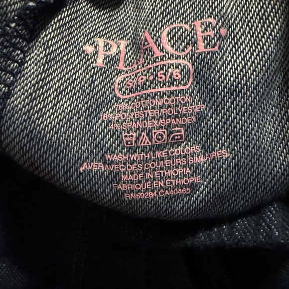 Girls Children’s Place Navy Blue Jegging Leggings size Small 5/6 - Picture 3 of 4